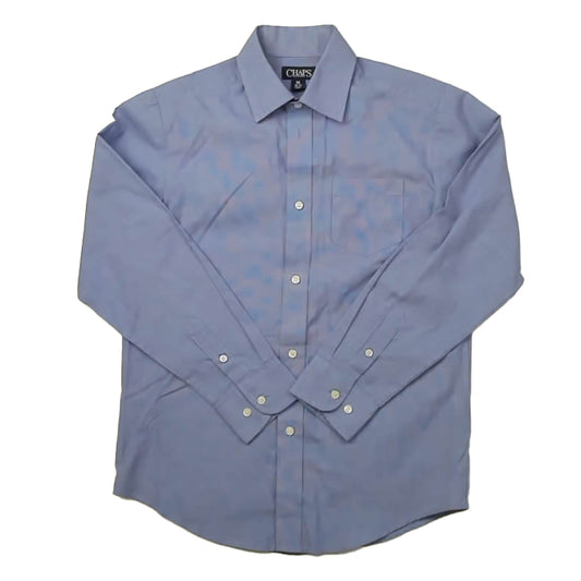 Chaps Boys Blue Button Down Long Sleeve Size: 10-12 Years Blue