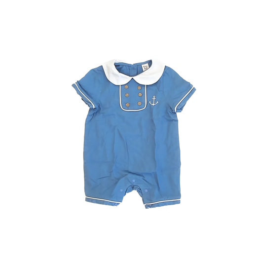 Cozy Cub Boys Blue Romper Size: 12-18 Months Blue