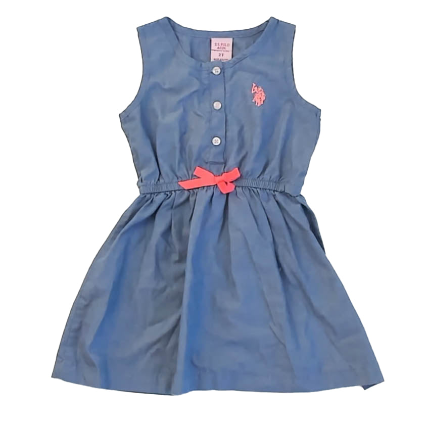 U.S. Polo Assn. Girls Blue Dress Size: 2T Blue
