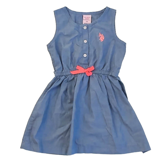 U.S. Polo Assn. Girls Blue Dress Size: 2T Blue