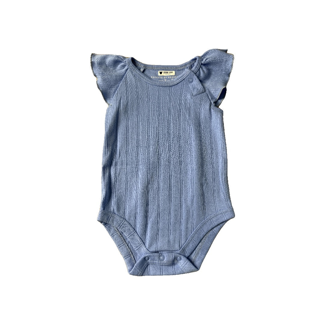 Rockets of Awesome Girls Blue Onesie Size: 6-12 months Blue