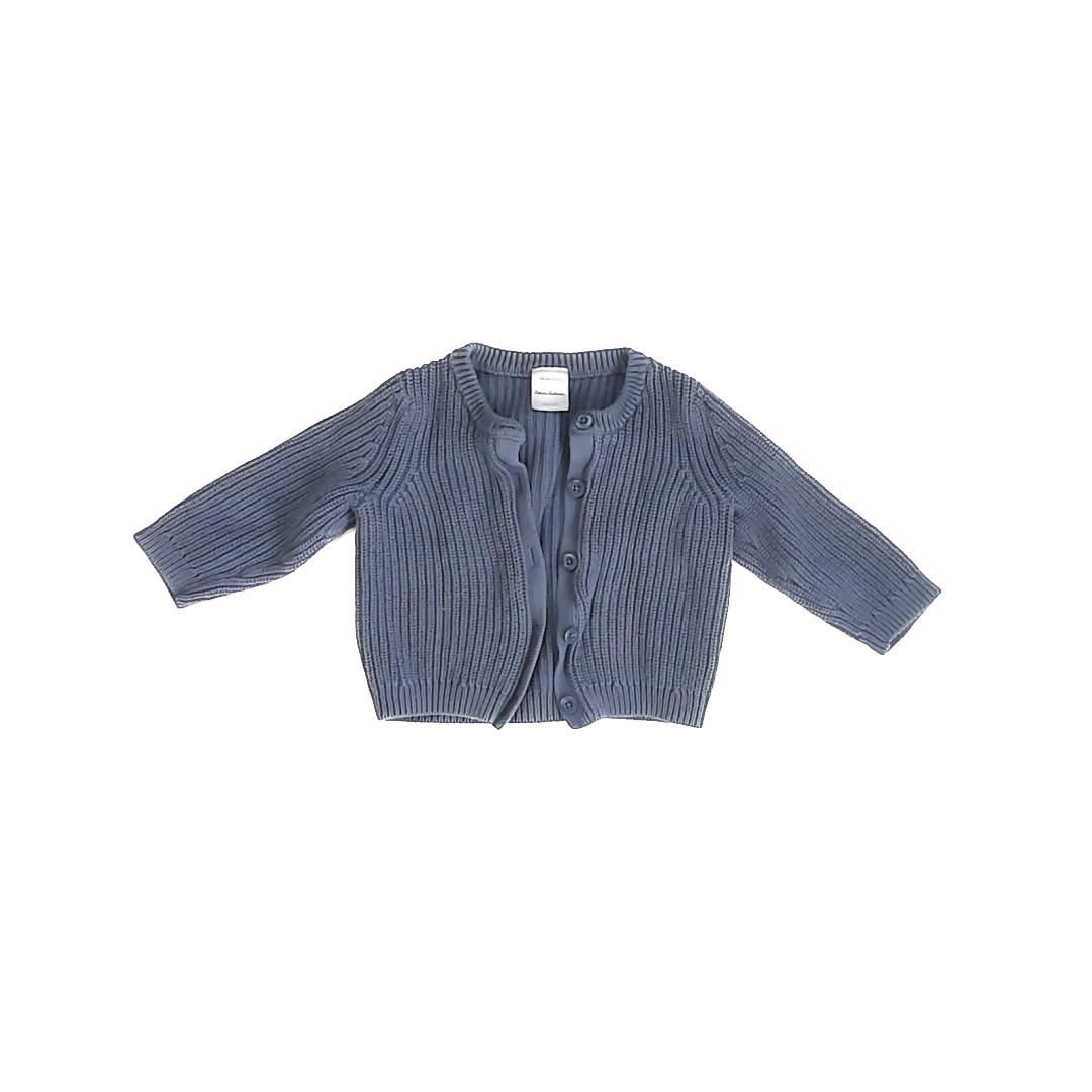 Hanna Andersson Unisex Blue Cardigan Size: 2T Blue