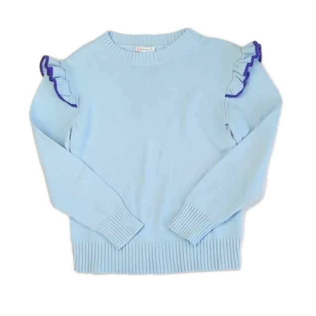 Crewcuts Girls Blue Sweater Size: 10 Years Blue