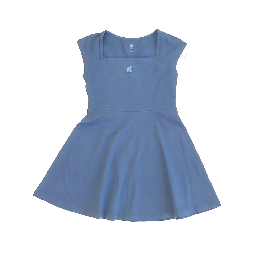 Gap Girls Blue Dress Size: 6-7 Years Blue