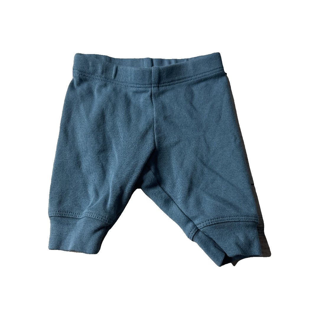 Primary Unisex Blue Pants Size: Newborn Blue