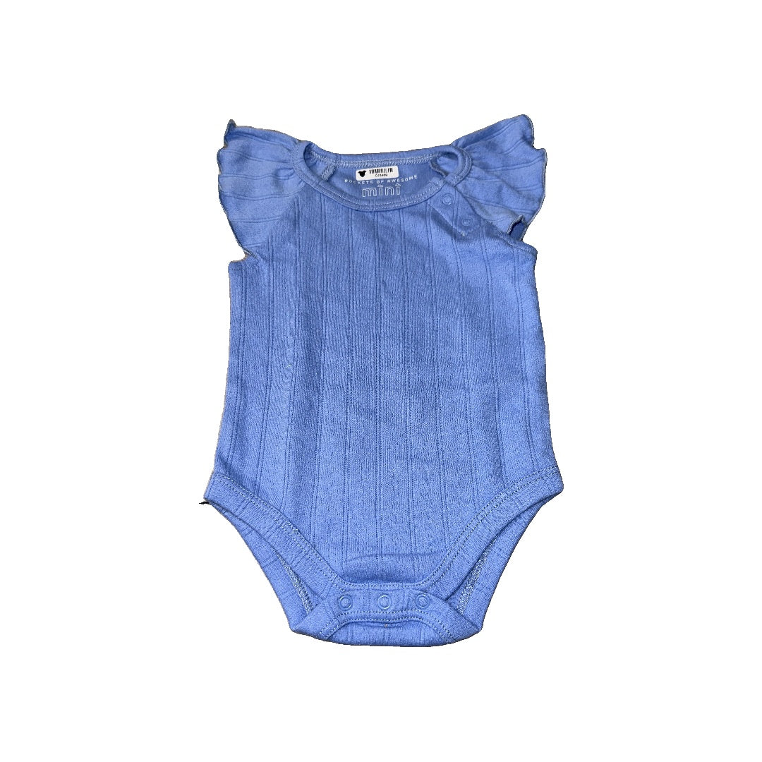 Rockets of Awesome Girls Blue Onesie Size: 3-6 months Blue