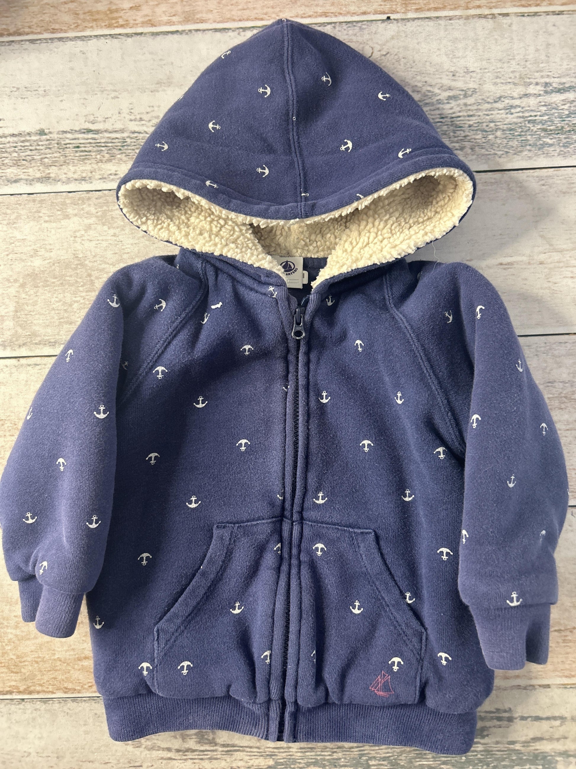 Unisex Blue Hoodie Size: 18 months Blue