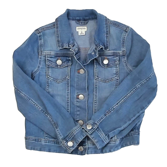 Crewcuts Girls Blue Jacket Size: 8 Years Blue