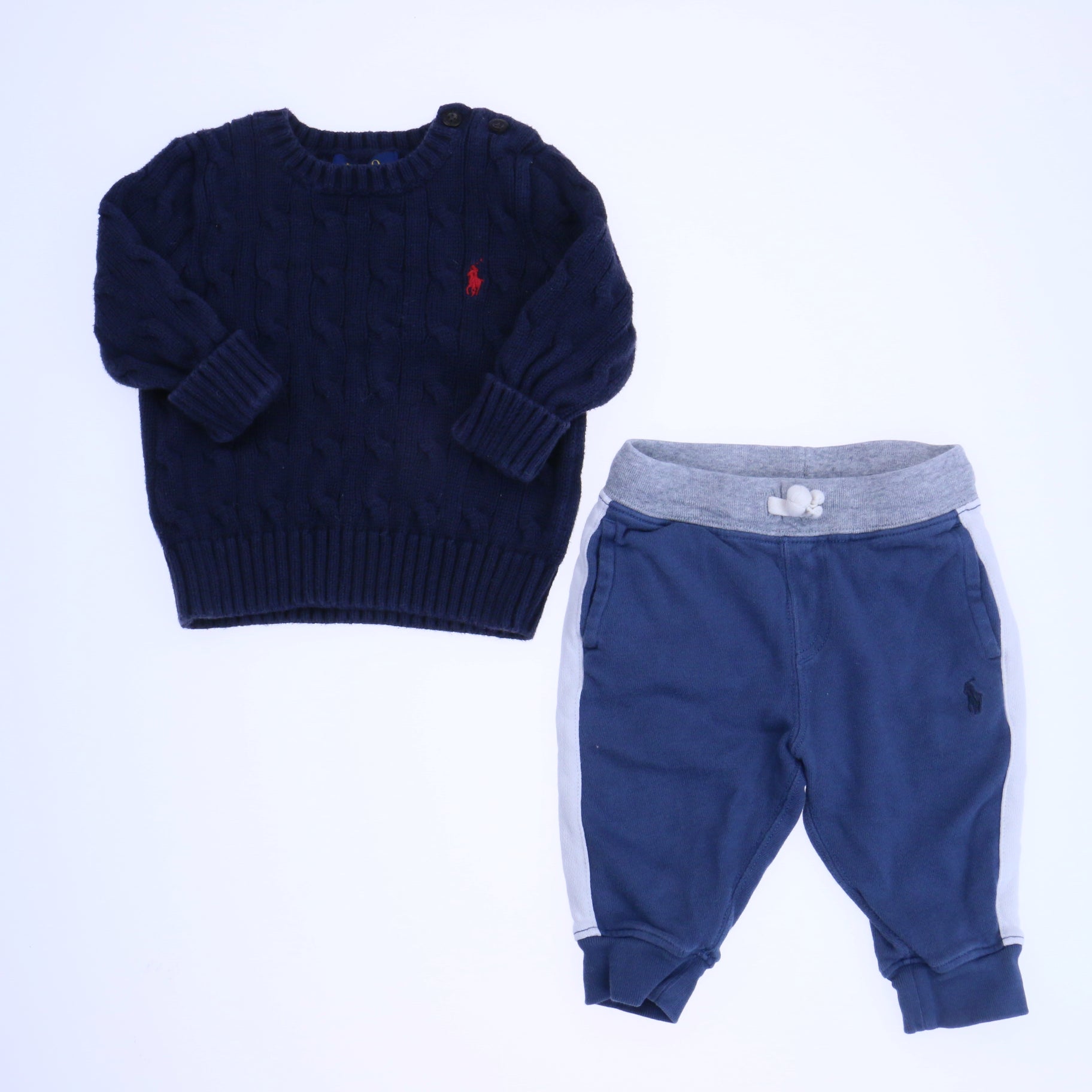 Ralph Lauren Boys Blue Apparel Sets Size: 6-9 Months Blue
