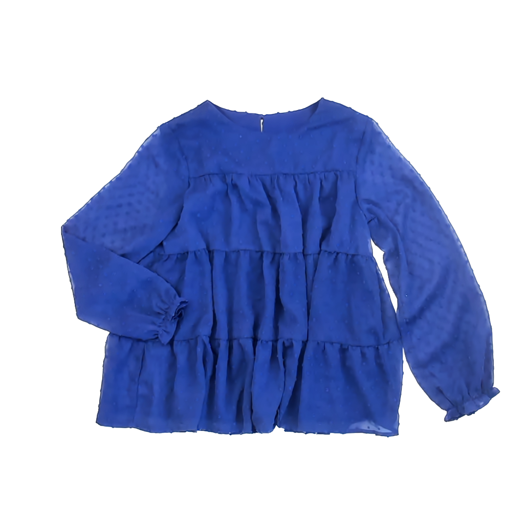 Unknown Girls Blue Blouse Size: 160 (14-16 Years) Blue