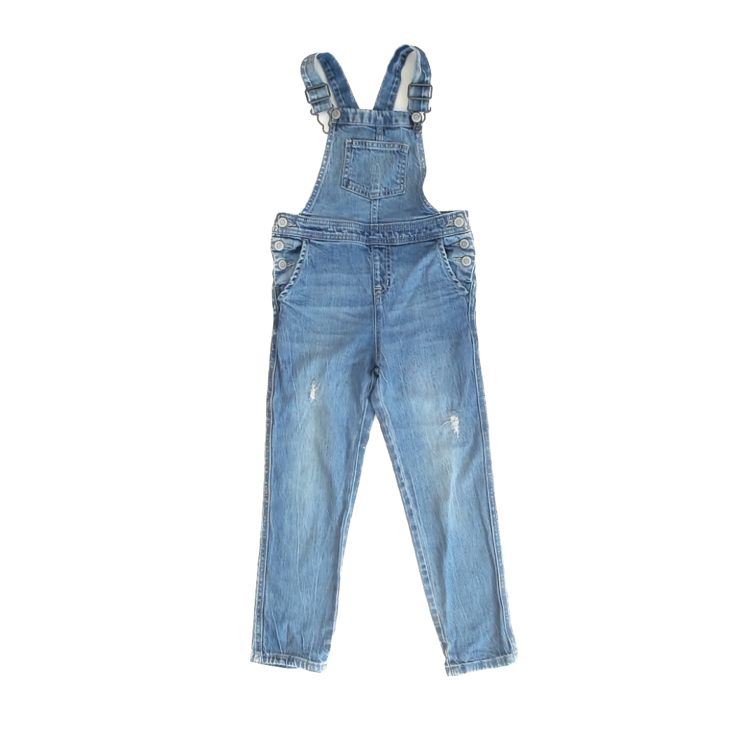 Cat & Jack Girls Blue Overalls Size: 6 Years Blue