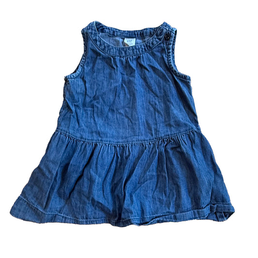 Gap Girls Blue Dress Size: 18-24 Months Blue