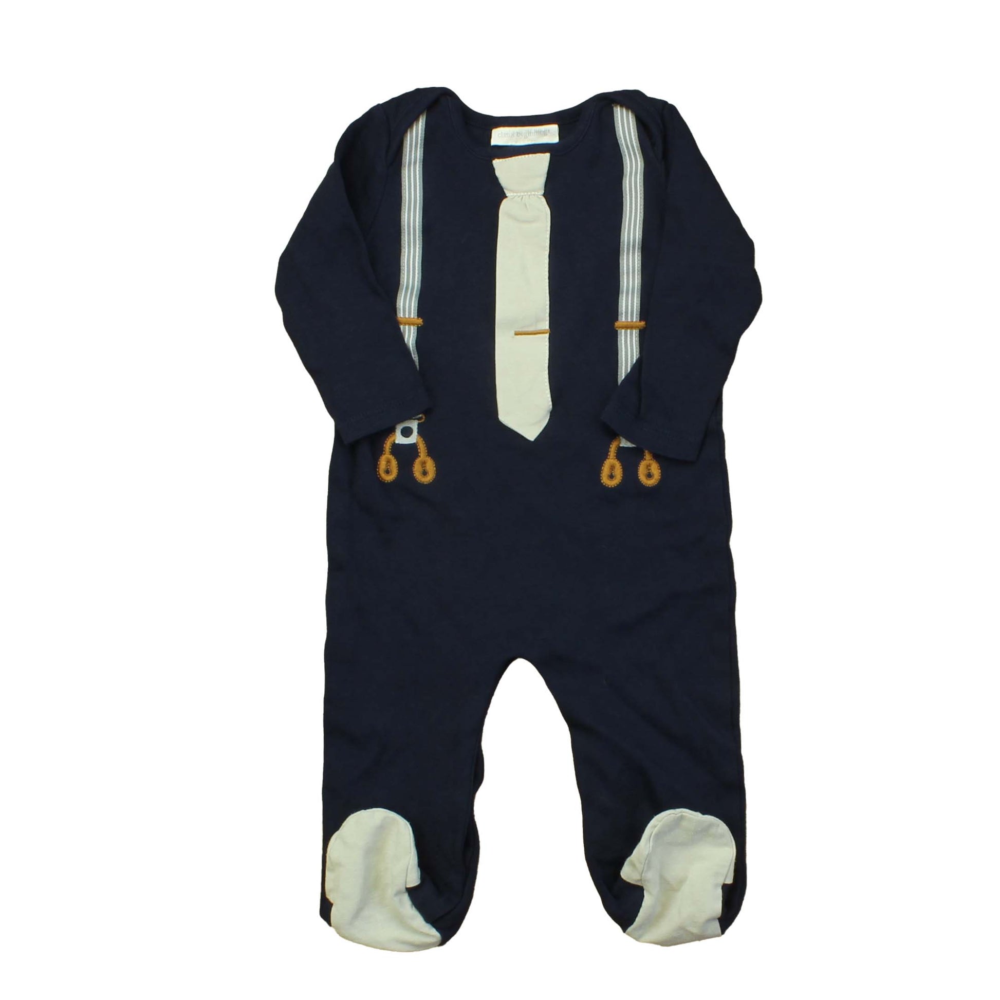 Clasix Beginnings Boys Blue Long Sleeve Outfit Size: 9 Months Blue