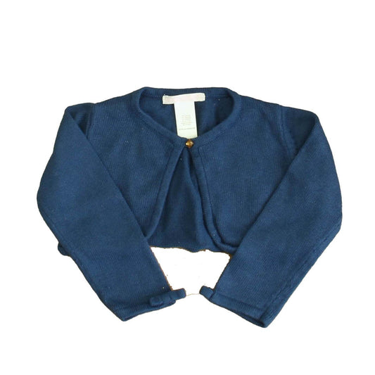 Janie and Jack Girls Blue Cardigan Size: 18-24 Months
