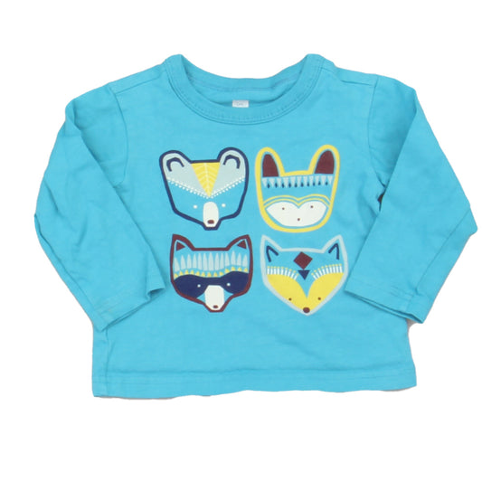 Tea Boys Blue Long Sleeve T-Shirt Size: 6-9 Months Blue
