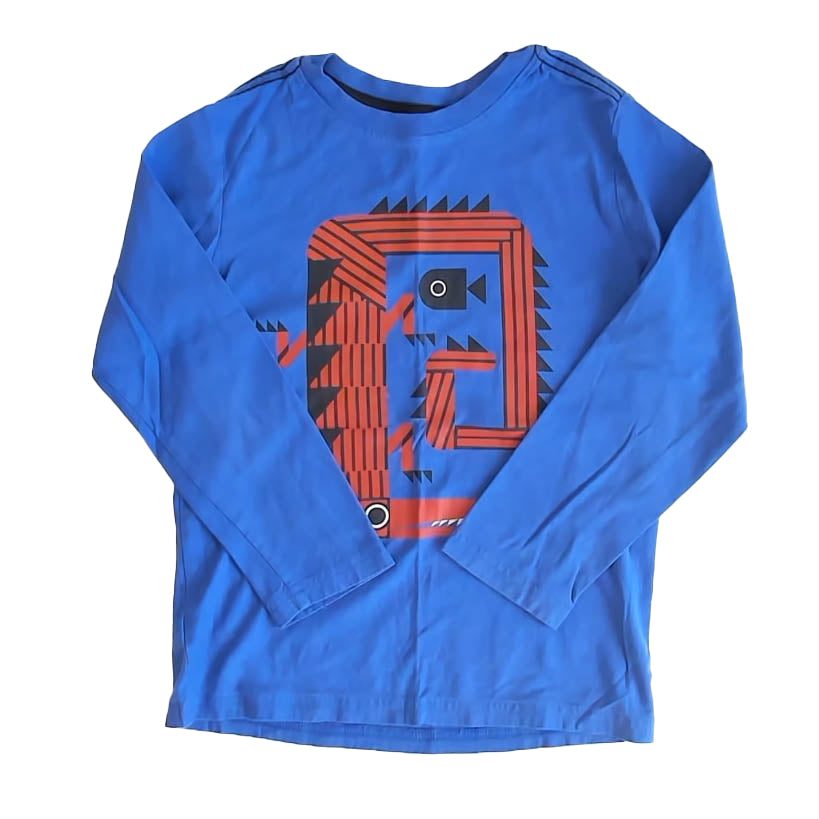 Tea Collection Boys Blue Long Sleeve T-Shirt Size: 8 Years Blue