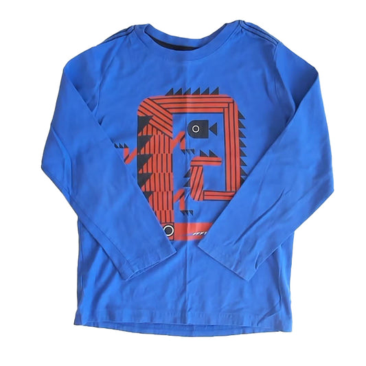 Tea Collection Boys Blue Long Sleeve T-Shirt Size: 8 Years Blue