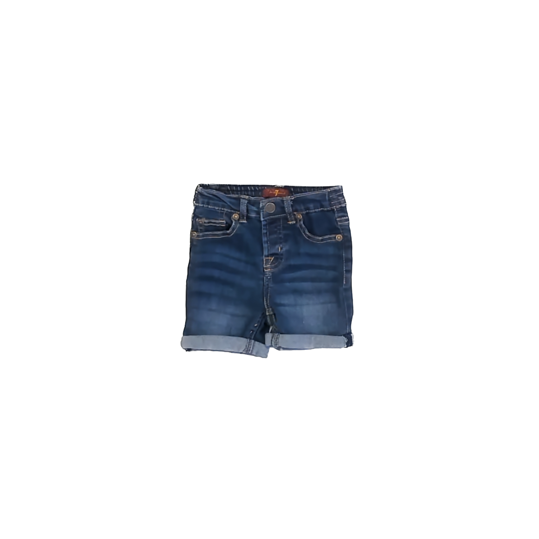 7 for all Mankind Girls Blue Jean Shorts Size: 18 Months Blue