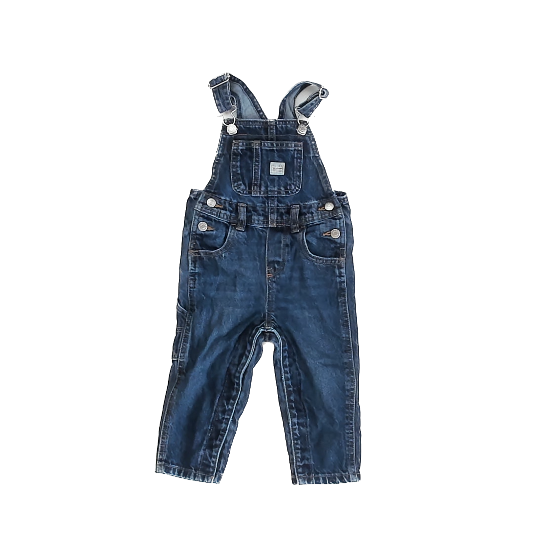 Old Navy Boys Blue Overalls Size: 18-24 Months Blue