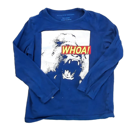 Rockets Of Awesome Boys Blue Long Sleeve T-Shirt Size: 7 Years Blue