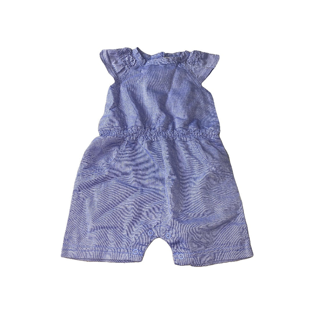 Rene Rofe Girls Blue Romper Size: 0-3 months Blue
