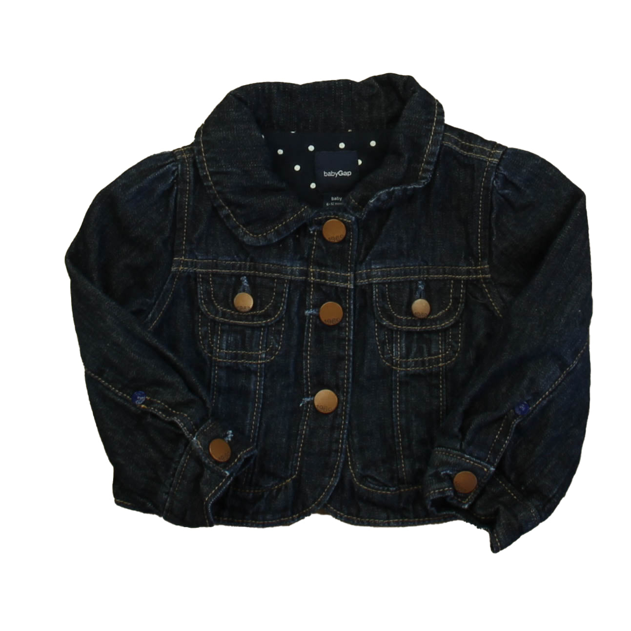 Gap Girls Blue Jacket Size: 12 - 18 Months Blue
