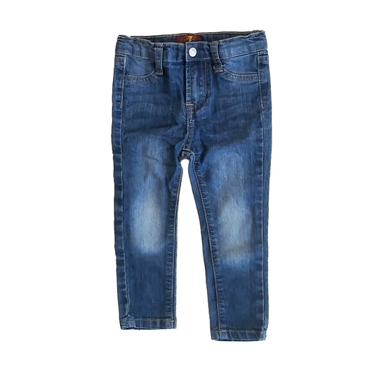 7 for all Mankind Girls Blue Jeans Size: 2T Blue