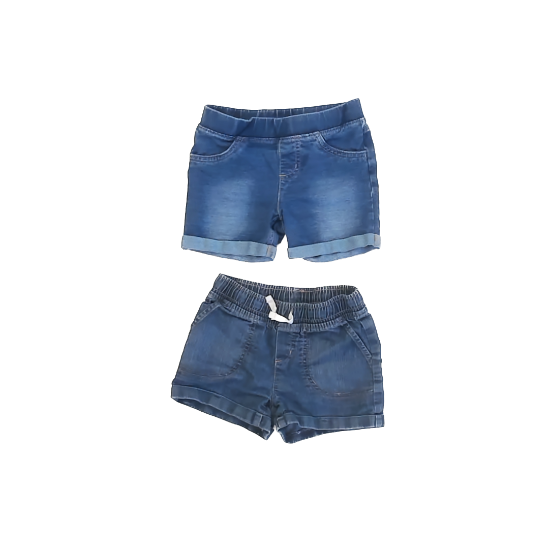 Jumping Beans Girls Blue Jean Shorts Size: 4T Blue
