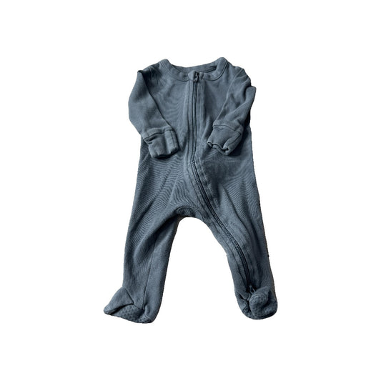 Colored Organics Boys Blue Pajamas Size: Newborn Blue
