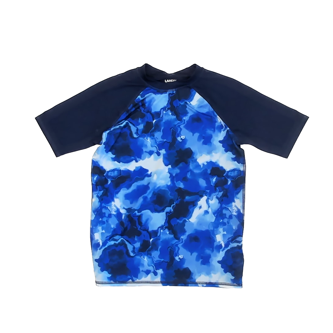 Land's End Boys Blue Rashguard Size: 10-12 Years Blue