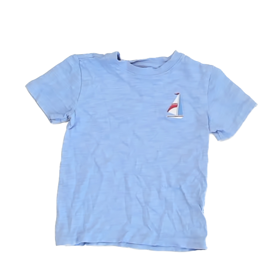 Janie and Jack Boys Blue T-Shirt Size: 5 Blue