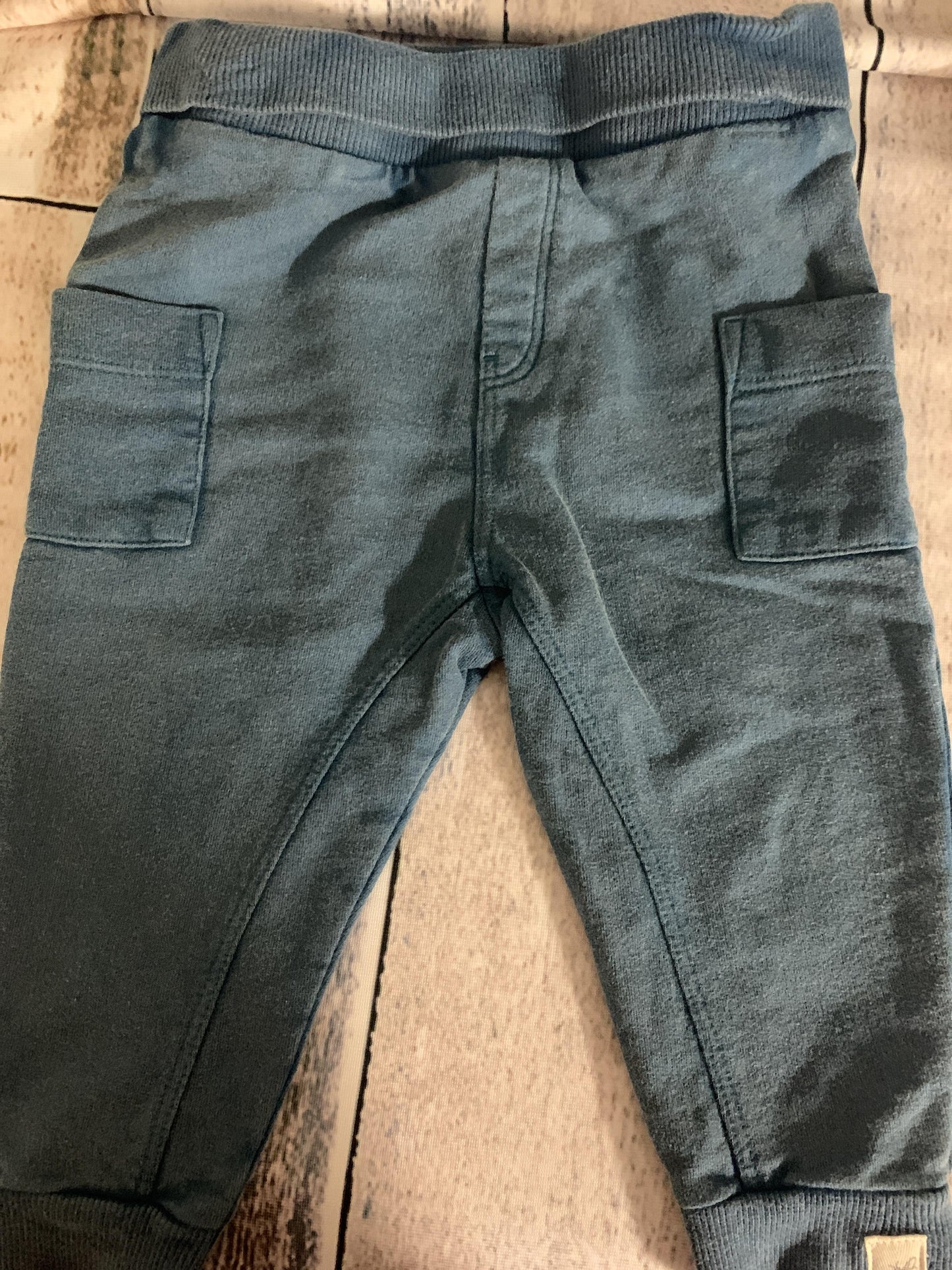 Burt's Bees Boys Blue Pants Size: 3-6 months Blue
