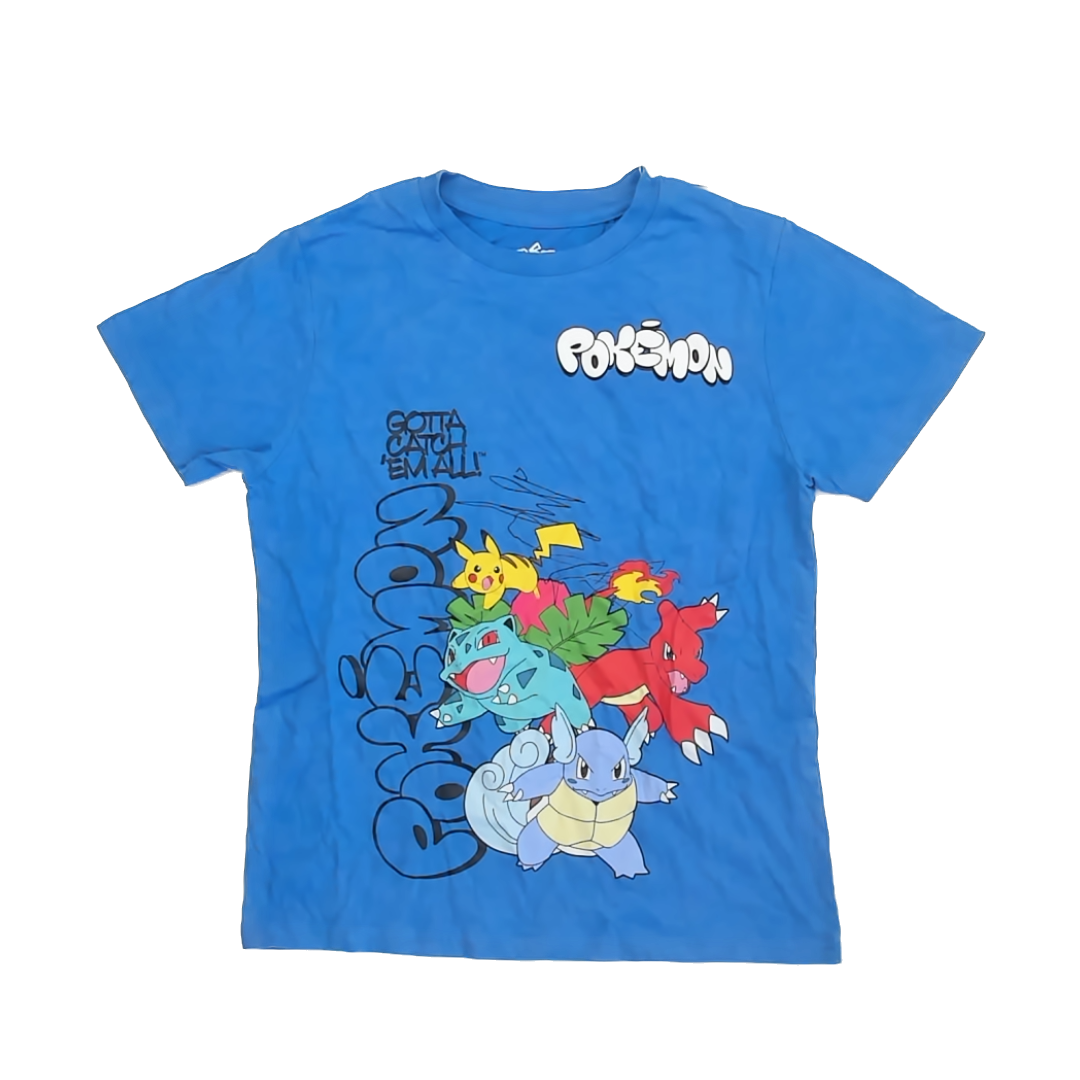 Pokemon Boys Blue T-Shirt Size: YXL 16-18 Years Blue