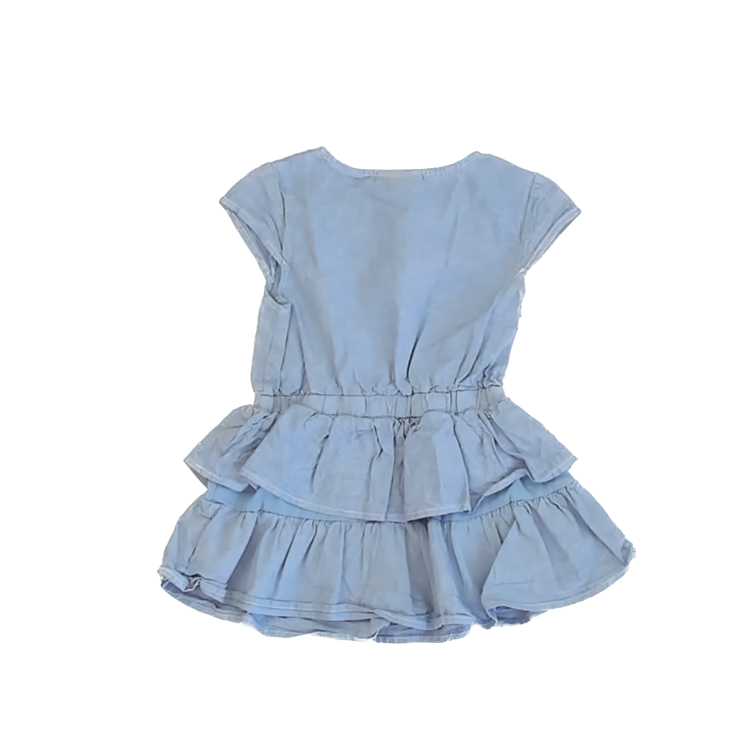 Tommy Hilfiger Girls Blue Dress Size: 5T Blue