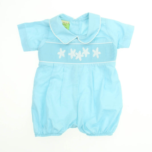 Le'Za Me Boys Blue Romper Size: 6 Months Blue