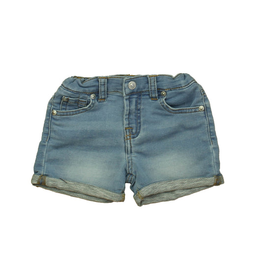 7 for all Mankind Girls Blue Jean Shorts Size: 2T