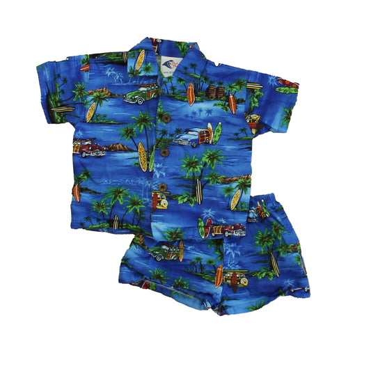 Nui Nala Boys Blue Apparel Sets Size: 6 Months Blue