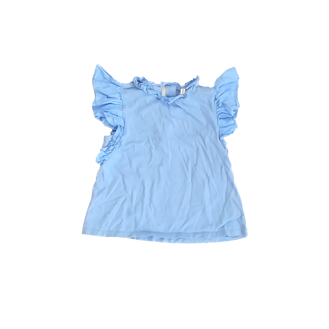 Janie and Jack Girls Blue Tank Top Size: 7 Years Blue