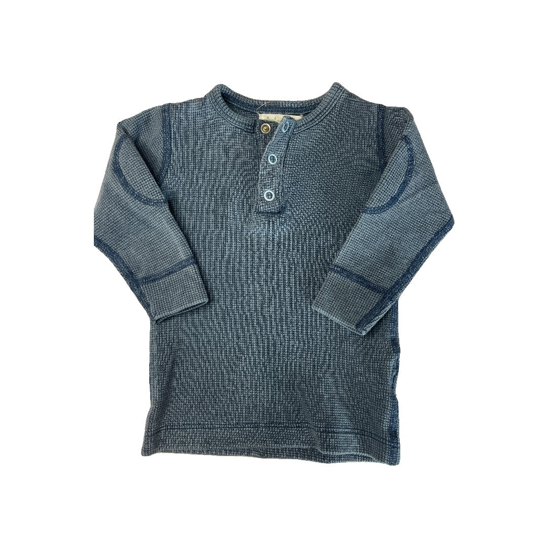 Sapling Boys Blue Long Sleeve Shirt Size: 6-12 months Blue