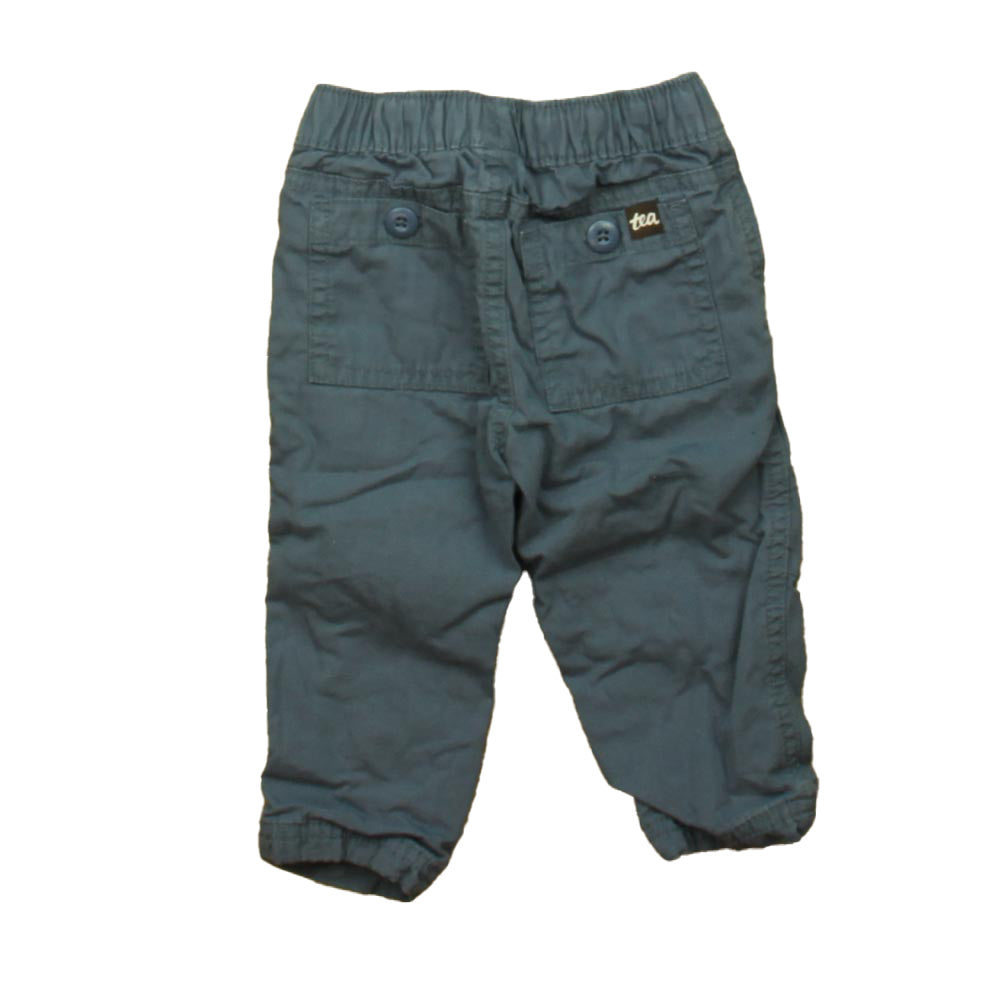 Tea Collection Boys Blue Pants Size: 6-9 Months Blue