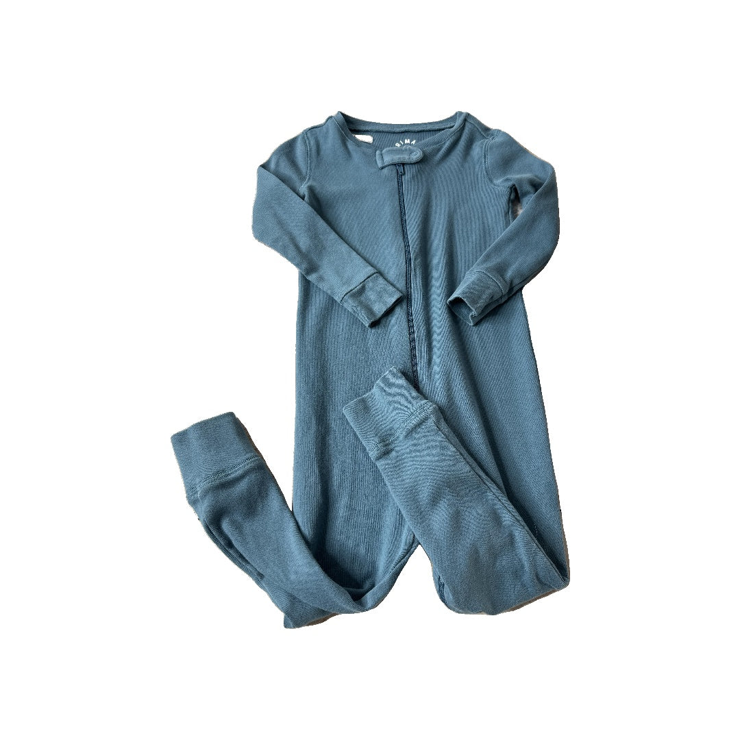 Primary Unisex Blue Romper Size: 18-24 months Blue