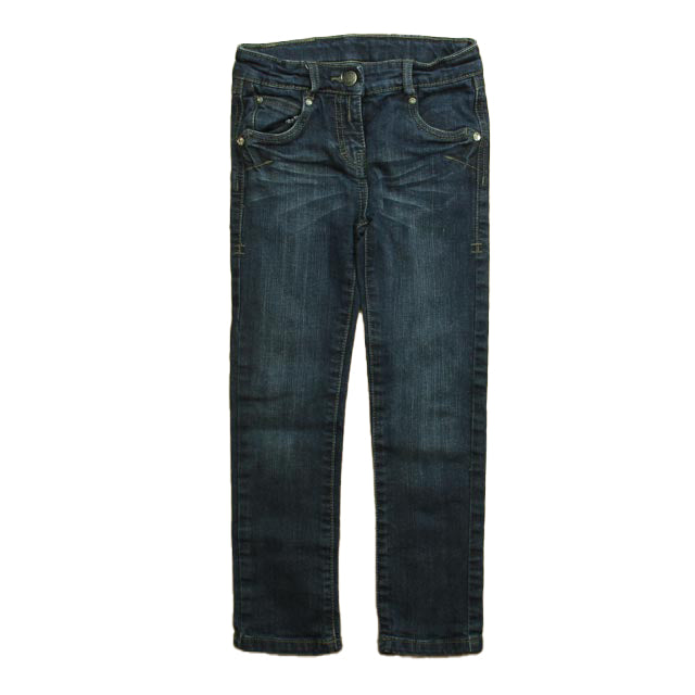 Okaidi Girls Blue Jeans Size: 6 Years