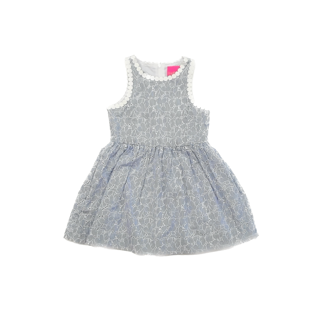 Lilly Pulitzer Girls Blue Dress Size: 4T Blue