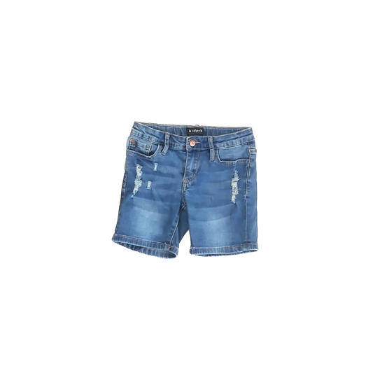 Kidpik Girls Blue Jean Shorts Size: 6 Years Blue