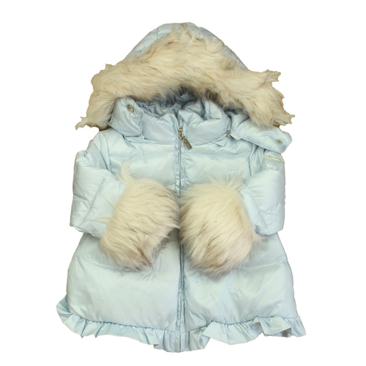 Brums Girls Blue Winter Coat Size: 9 Months