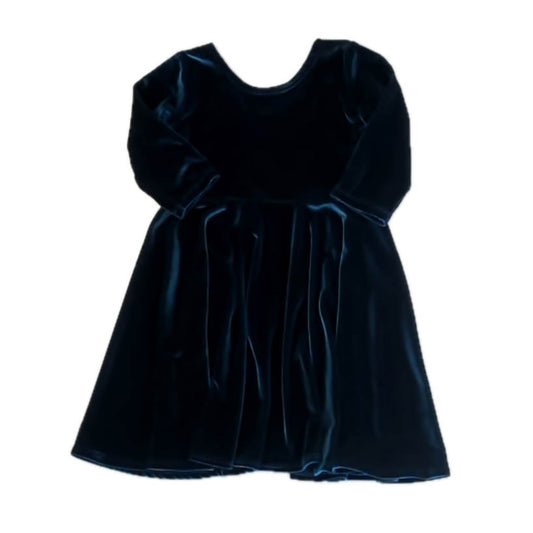 Fi & Me Girls Blue Dress Size: 4T Blue