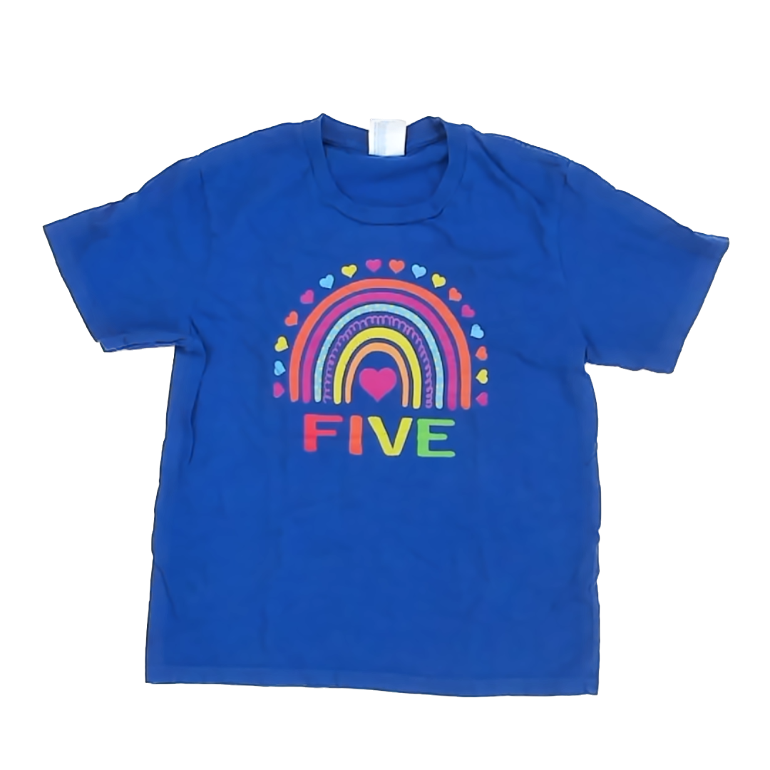 Port & Company Girls Blue T-Shirt Size: 5T Blue