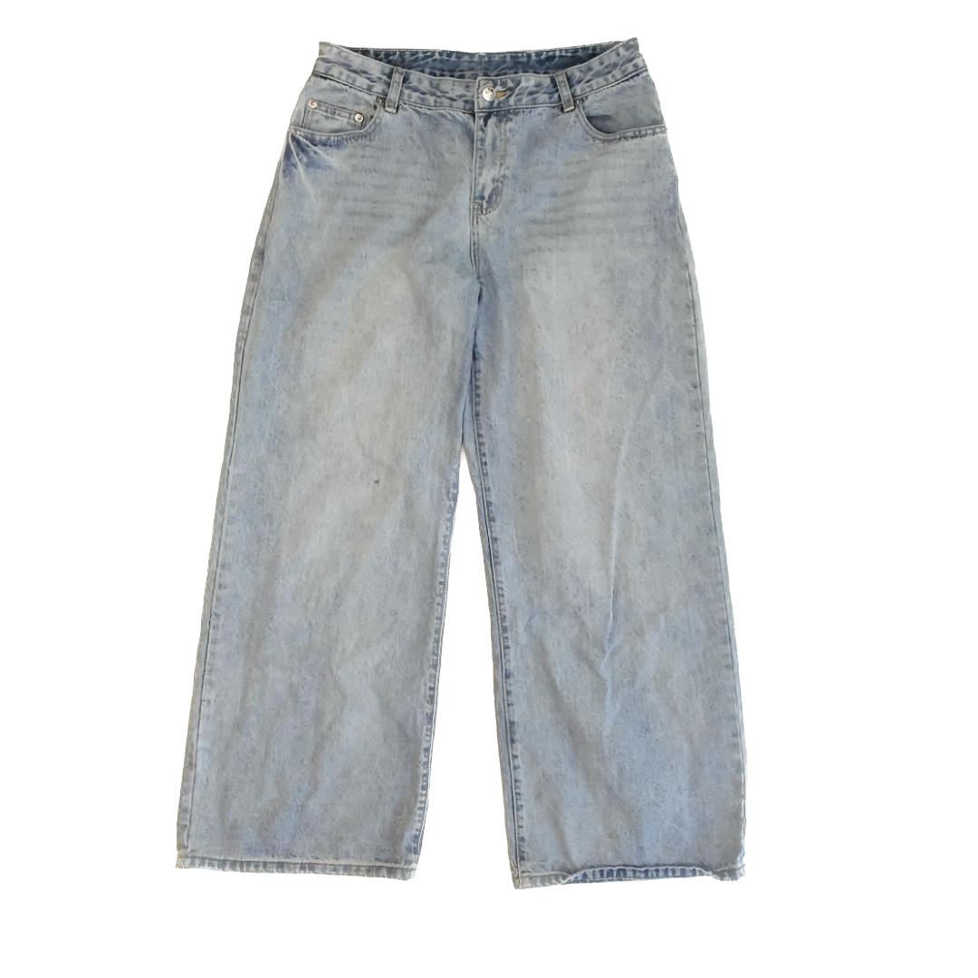 Edikted Girls Blue Jeans Size: Medium (estimated) Blue