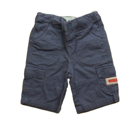 JoJo Maman Bebe Boys Blue Cargo Shorts Size: 2-3T