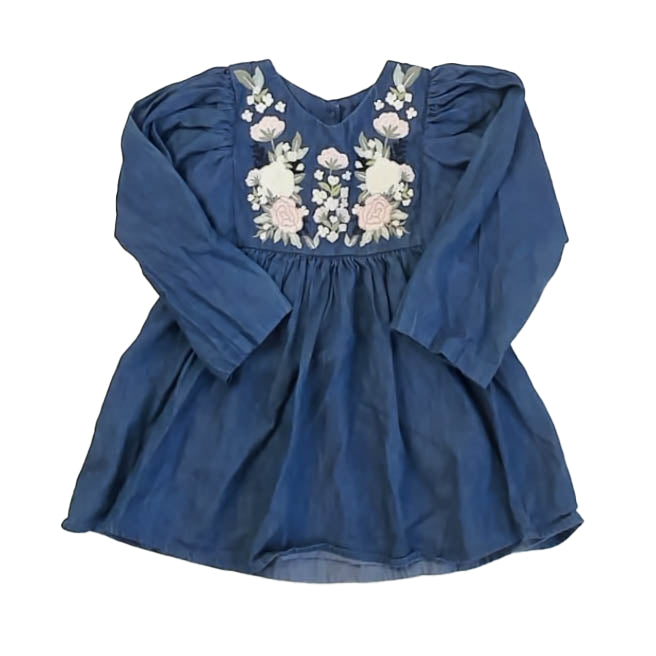 Iris & Ivy Girls Blue Dress Size: 24 Months Blue